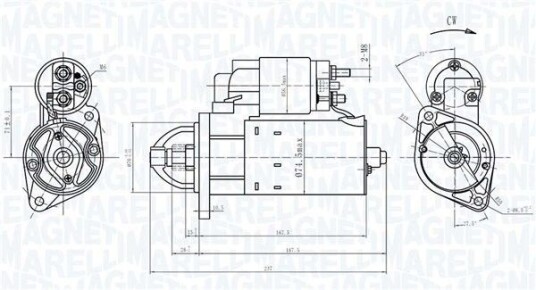 Starter MAGNETI MARELLI 063721172010
