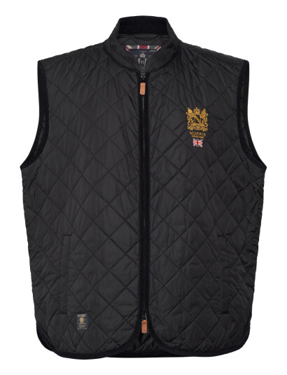 Morris Trenton Quilted Vest - Black - S