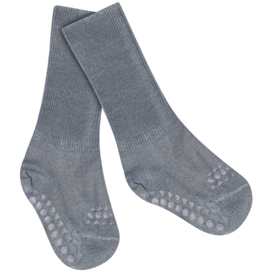 GoBabyGo Antiskli Sokker i Bambus Stone Blue Str. 17-19