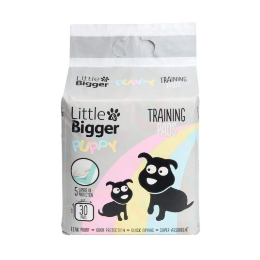 Little&Bigger Puppy Basics Tisseunderlag 60X60 cm 30 Stk