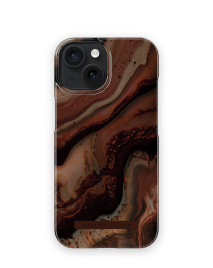 Ideal Of Sweden Ideal Magsafe Case Iphone 15, Dark Amber Marble