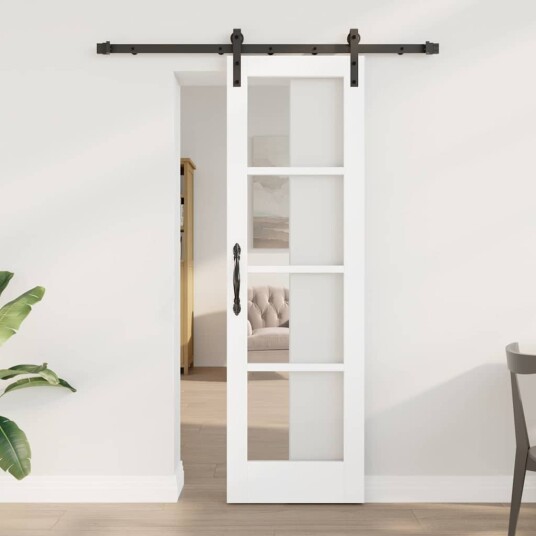 vidaXL skyvedør med tilbehørsett 'ORKDAL'hvit 61x198.5 cm vidaXL skyvedør med tilbehørsett 'ORKDAL'hvit 61x198.5 cm