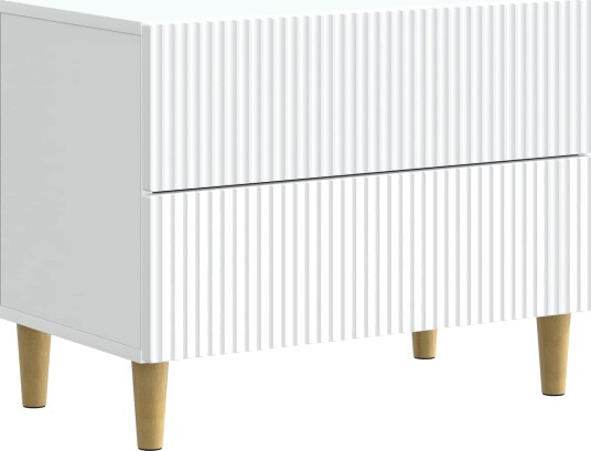 Nattbordskap med skuff Hvit 62 x 34,5 x 48 cm Konstruert tre