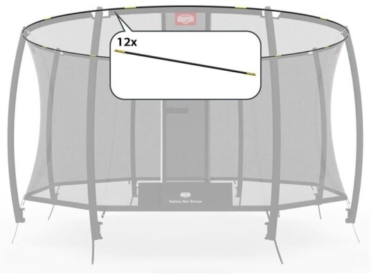 Berg Teltstenger Deluxe 430 Komplett Sett For Sikkerhetsnett Deluxe Rund 430 cm dia Berg Teltstenger Deluxe 430 Komplett Sett For Sikkerhetsnett Deluxe Rund 430 cm dia
