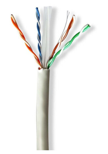 Nedis CAT6 Nettverkskabelrull 305 m U/UTP Grå LSZH Innendørs Nedis CAT6 Nettverkskabelrull 305 m U/UTP Grå LSZH Innendørs
