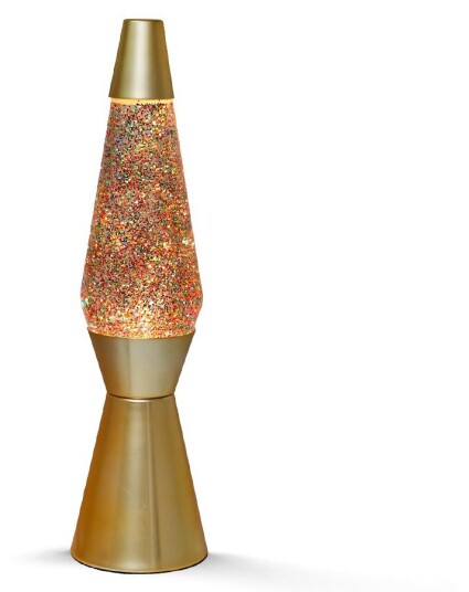 iTotal XL1770 Lava Lampe 36cm Golden Glitter