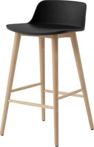 &Tradition Rely HW118 Barkrakk Lav Rygg Lakkert Eik/ Sort