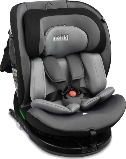 Caretero Mokki Bilsete I-SIZE Isofix 5-Punktssele 40-150cm Grå