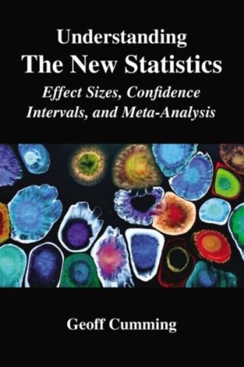 Understanding The New Statistics Av Geoff Cumming