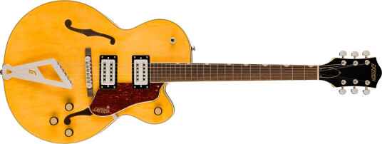 Gretsch G2420 Streamliner Hollow Body Chrom. II LF Broad'Tron Village Amber Gretsch G2420 Streamliner Hollow Body Chrom. II LF Broad'Tron Village Amber