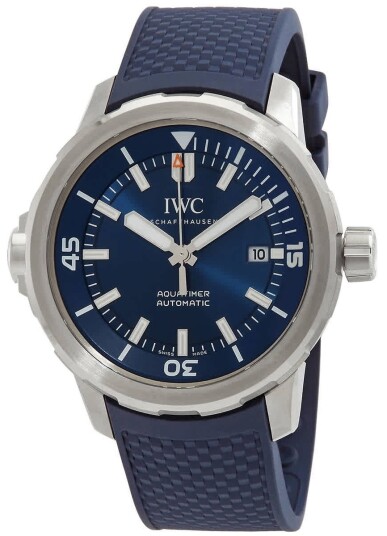 IWC Herreklokke IW328801 Aquatimer Blå/Gummi Ø42 mm