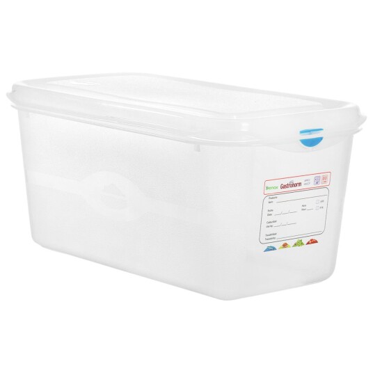 Denox Oppbevaringsboks Dena GN 1/3; Størrelse GN 1/3, 6l, 32.5x17.6x15 cm (LxBxD); Transparent; 6 Stykk / Forpakning