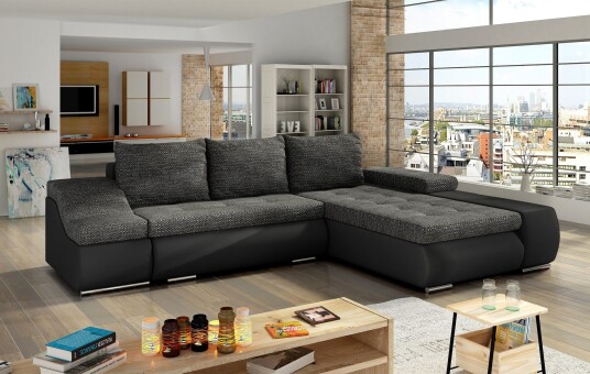 Amieva Sovesofa Grå/Svart