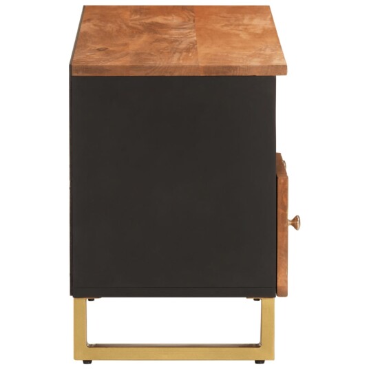 vidaXL TV-benk brun og svart 100x33,5x46 cm heltre mango vidaXL TV-benk brun og svart 100x33,5x46 cm heltre mango