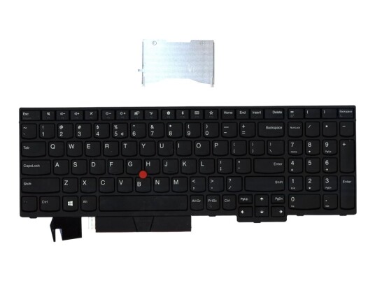 Chicony - Erstatningstastatur For Bærbar Pc - Med Trackpoint - Qwerty - Usa - Fru - For Thinkpad E580 E585 E590 E595 L580 P52 P72 Chicony - Erstatningstastatur For Bærbar Pc - Med Trackpoint - Qwerty - Usa - Fru - For Thinkpad E580 E585 E590 E595 L580 P52 P72