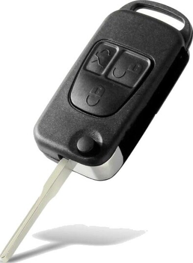 Bilnøkkelskall for Mercedes-Benz med Tre Knapper