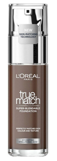 L'oréal Paris True Match Foundation 12.N Ebony 30ml - Super-Blendable Flytende Foundation for Sensitiv Hud L'oréal Paris True Match Foundation 12.N Ebony 30ml - Super-Blendable Flytende Foundation for Sensitiv Hud