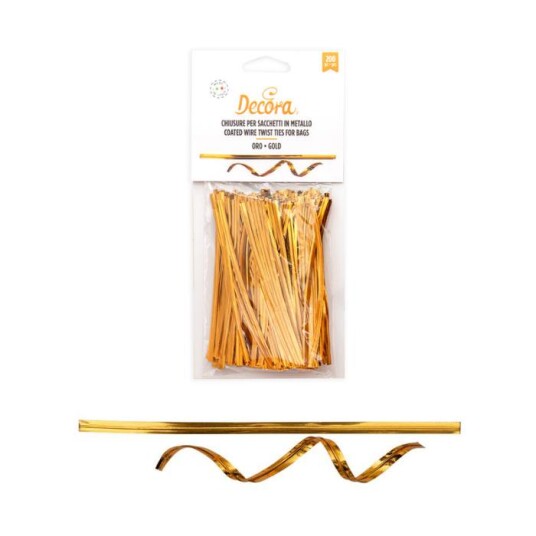 Decora Twist Ties Gull Pk/200 Decora Twist Ties Gull Pk/200