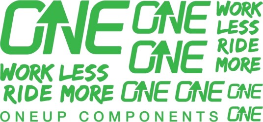 OneUp Components Klistremerker Grønn