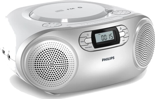 Philips TAZ2000S10 Boombox Sølv Philips TAZ2000S10 Boombox Sølv