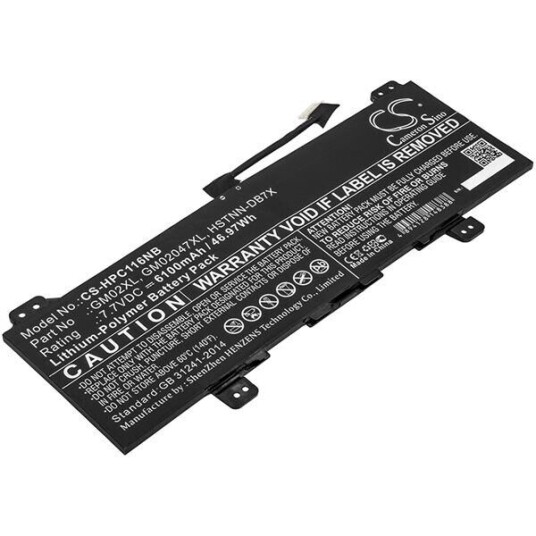 HP Chromebook 11A G6 batteri (6100 mAh 7.7 V, Sort)