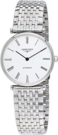 Longines Herreklokke L4.908.4.11.6 Grande Classique Hvit/Stål Ø36 mm