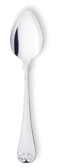 Gense Gammal Fransk kaffeskje nysølv 12,4 cm