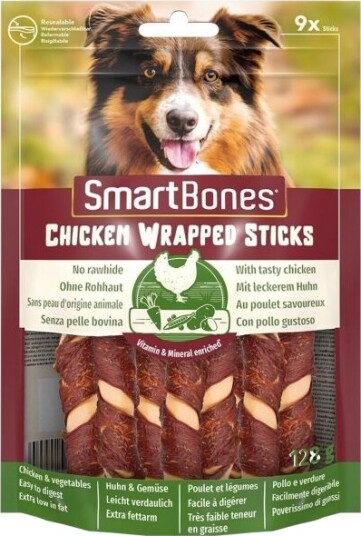 SmartBones Kylling Tyggepinner Mini 9-pk for Hunde SmartBones Kylling Tyggepinner Mini 9-pk for Hunde
