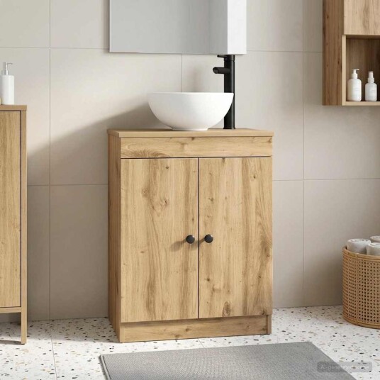 Badmøbel med vask Artisan eik 54 x 35 x 83 cm Konstruert tre Badmøbel med vask Artisan eik 54 x 35 x 83 cm Konstruert tre