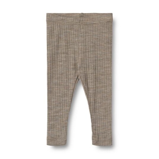 Wheat wool silk leggings Agi – khaki melange 92