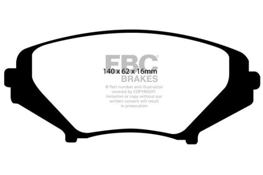 Bremseklosser EBC Brakes DP41665R