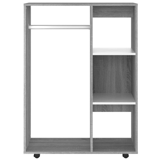 vidaXL Garderobe grå sonoma 80x40x110 cm konstruert tre