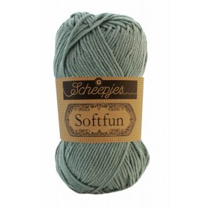 Scheepjes Softfun Garn Unicolor 2625 Sjøgrønn Scheepjes Softfun Garn Unicolor 2625 Sjøgrønn