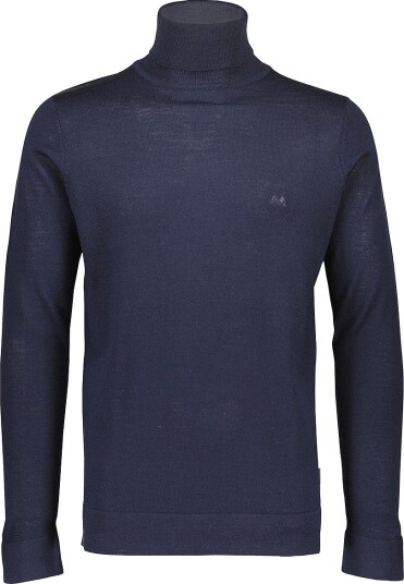 Lindbergh - Pologenser Merino Knit Roll-neck - Blå