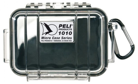 Peli™ MicroCase 1010 sort/klar Innv. mål: 111x73x43 mm Peli™ MicroCase 1010 sort/klar Innv. mål: 111x73x43 mm