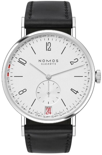 Nomos Glashütte Herreklokke N 135 Tangente Sølvfarget/Lær Ø37.5 mm Nomos Glashütte Herreklokke N 135 Tangente Sølvfarget/Lær Ø37.5 mm