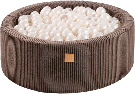 Meowbaby Rundt Ballbasseng Cord 30x90 Brun Meowbaby Rundt Ballbasseng Cord 30x90 Brun