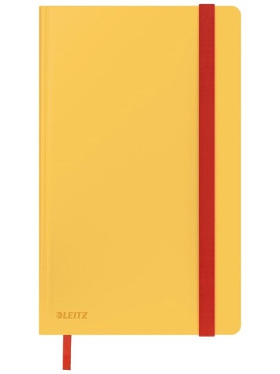 Leitz Cosy Soft Touch Notatbok Hardcover medium, linjer, varm gul