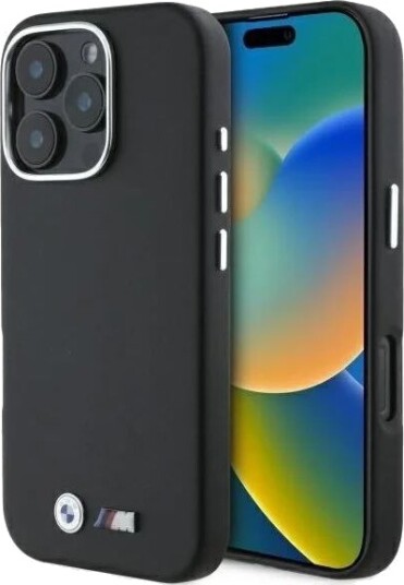 BMW M Smooth Full Wrapped Metal MagSafe Case for iPhone 16 Pro Max Black