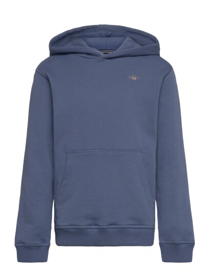 Gant Kids Shield Hoodie - Blue - 134 Gant Kids Shield Hoodie - Blue - 134