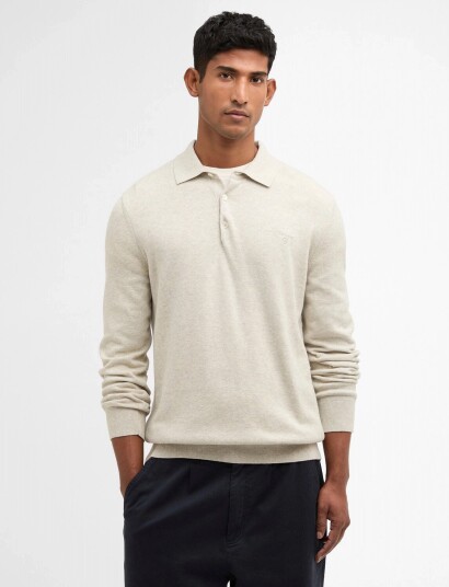 Barbour Barbour Pima Knit Polo Cream S