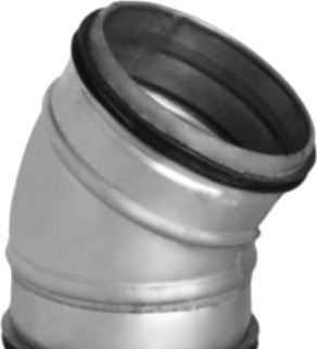 Bøjning Ø200 30 Gr. Galvaniseret Bøjning Ø200 30 Gr. Galvaniseret