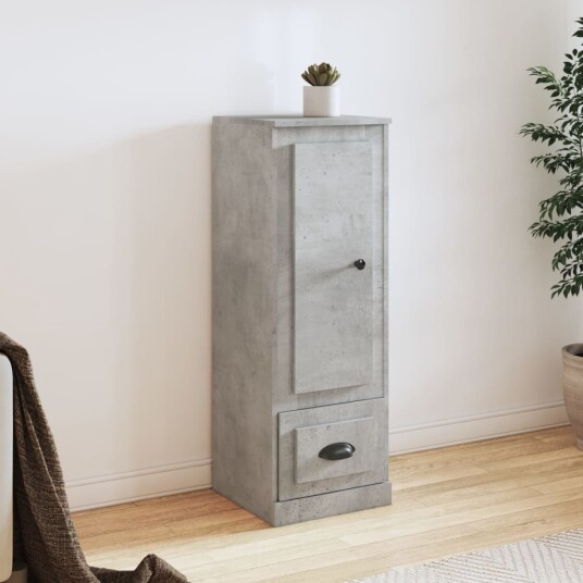 vidaXL Highboard betonggrå 36x35,5x103,5 cm konstruert tre