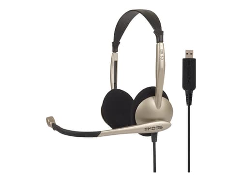 Koss Cs100 Usb Hodesett Usb Stereo Svart, Sølv Koss Cs100 Usb Hodesett Usb Stereo Svart, Sølv