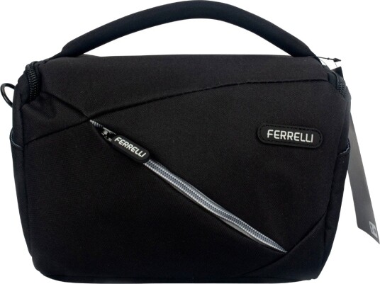 FERRELLI MP SHOULDER KAMERAVESKE MEDIUM, SVART