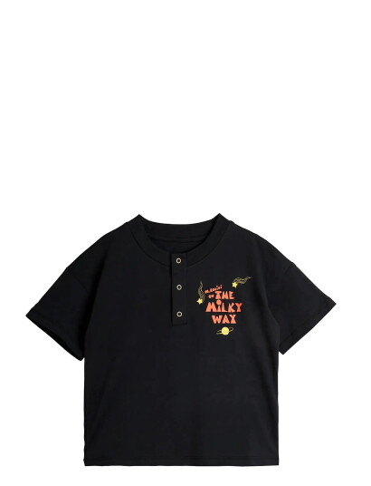 Mini Rodini The Milky Way Sp Ss Grandpa Black 104/110