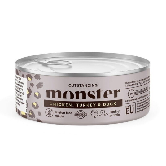 Monster Kattemat Våtfor Kylling, Kalkun og And 100 g