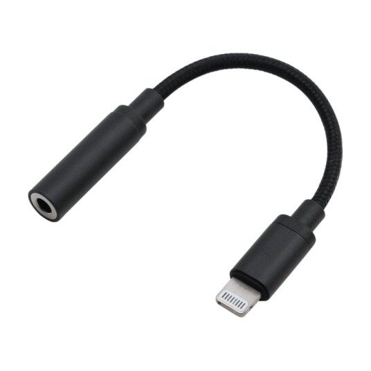 DACOTA PLATINUM LIGHTNING TO 3,5 MM AUX 0,1 M, SVART