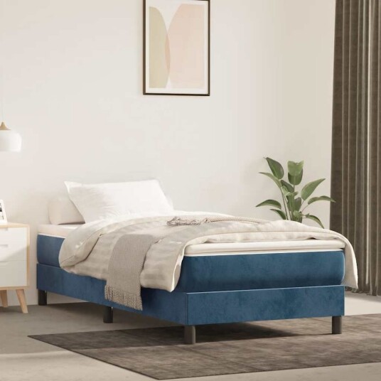 vidaXL Madrass med pocketfjær 80 x 220 cm Mørkeblå vidaXL Madrass med pocketfjær 80 x 220 cm Mørkeblå