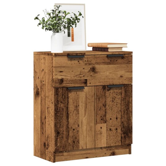 Skjenk gammelt tre 60x30x70 cm konstruert tre 8721158441775